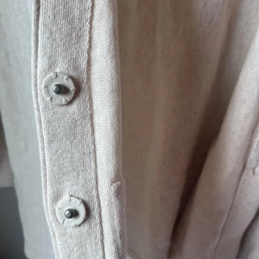J Jill pure Jill Women cardigan snap closure cashmere cotton blend Petite Medium - Picture 5 of 8